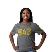 '843' Grey T-Shirt