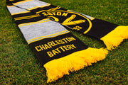 Charleston Battery Striped Knit Scarf