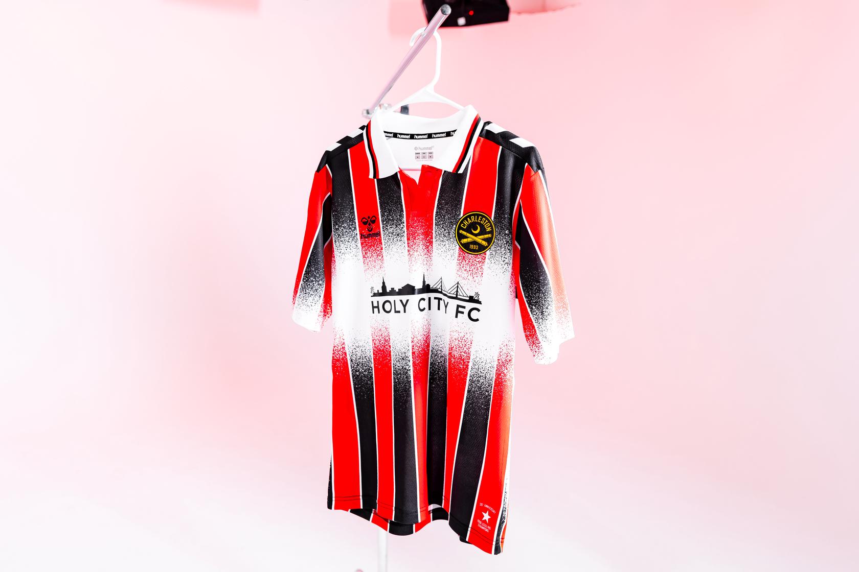 lilLilly リメイクシャツ 赤 フリル付き サッカーシャツ 9 96 Anniversary Third Kit – Charleston Battery Team Store