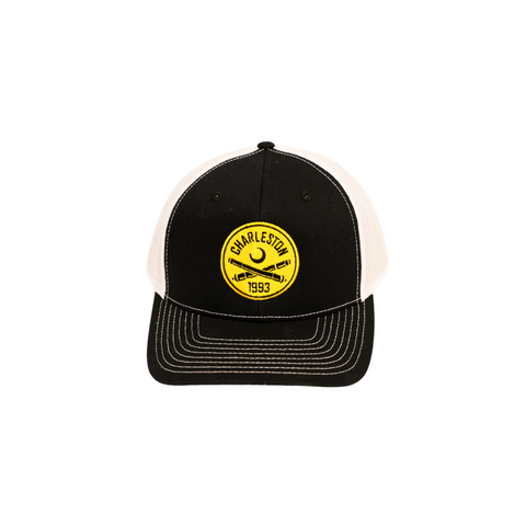 Richardson Embroidered Hat Black and White