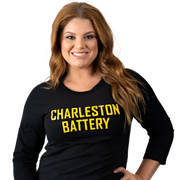 Charleston Battery Stacked Baseball Tee